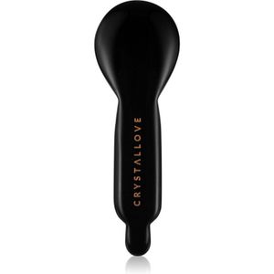 Crystallove Black Obsidian Spoon Eye Gua Sha massageapparaat voor rond de ogen 1 st