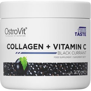 Collageen - OstroVit Collageen + Vitamine C 200 g - 200 g Rasberry Lemon Ment