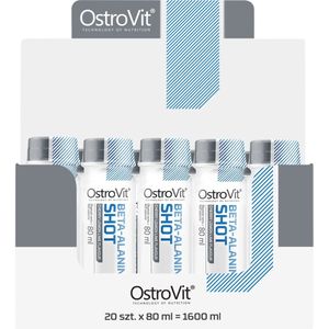 Aminozuren - 24 x Beta-Alanine Shot 80ml - OstroVit - Kers Citroen