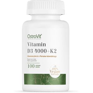 OstroVit - Vitamine D3 4000 IE + K2 VEGE - 100 Tabletten
