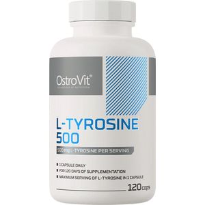 L-Tyrosine - 500 mg - 120 Capsules - Aminozuren - L-Tyrosine Supplementen - OstroVit