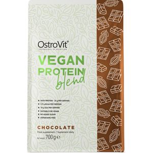 Protein Poeder - OstroVit Vegan Protein Blend 700 g - - chocolade
