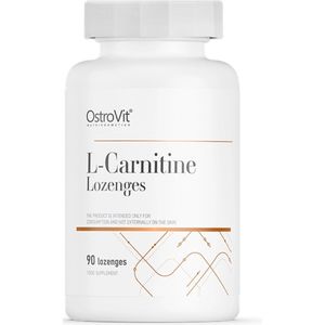 L-Carnitine - Zuigtabletten - Afvallen, Fatburner - 90 stuks - Groene appel smaak - L-Carnitine Supplementen - OstroVit