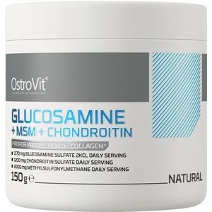 Supplementen - Vitamine C + glucosaminesulfaat + methylsulfonylmethaan + chondroïtinesulfaat - 150 g - OstroVit - Natural - Vitamin C, Glucosamine, MSM, Chondroitin supplements