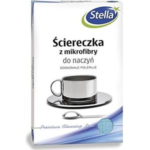 Stella Microvezel-theedoek microvezel reinigingsdoekjes voor het keukengerei / 1 stuk / mix/verwijdert watervlekken vloeistoffen stof en vuil