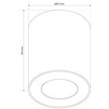 KLARS - IP44 Opbouwspot - Wit - LED - Voor Badkamer