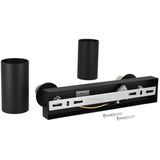 EDO - MALGA - Plafondlamp - Zwart - 2-lichts - GU10 Aansluiting