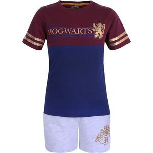 Pyjama - Grijs Bordeaux - Katoen - Hogwarts Gryffindor Motief