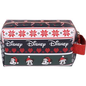 Kerst-toilettas/make-uptas met een kamer Mickey Mouse Disney eenheidsmaat