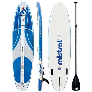 Mistral Tweedelig Allround 10'6'' zwevend SUP surfboard/plank met zitje + accessoires