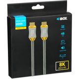 iBox - HD08 - HDMI Kabel - Zilver - 2 m