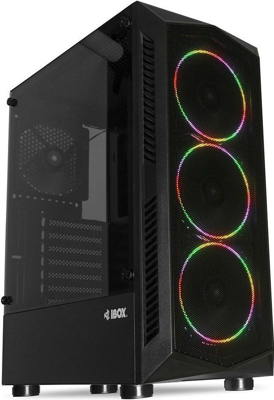 iBox - LUPUS 27 - Midi Tower - Zwart - Gehard Glas