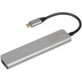 iBox - IUH3SL4K - Docking Station - Zilver - USB-C - 7 Havens