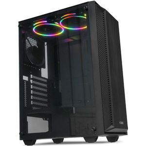 iBox - CETUS 906 - Midi-Tower - Zwart - PC-behuizing