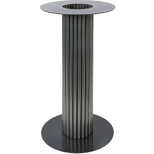 Magnetic Mobel Metalen tafelvoet, rond, tafel, eettafel, tafelpoot, tafelframe, 40 x 72 cm (industrieel (blanke lak))