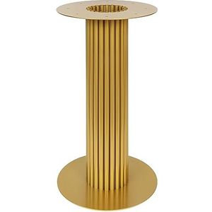 Magnetic Mobel Metalen tafelvoet, rond, eettafel, tafelpoten, tafelframe, 40 x 72 cm (goud)