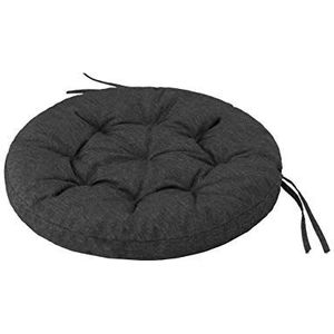 PillowPrim Kussen voor hangstoel, type ooievaarsnest, kussen voor hangschommel, voor ontspannen schommelen, zwart, 65 x 65 cm