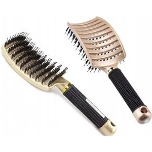 Deni Carte Haarborstel met Zwijnenhaar - Ontklitter & Modelleren