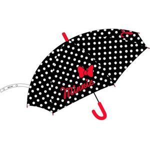 Minnie Mouse Paraplu - Kinderparaplu - Rood/ Zwart/ Wit
