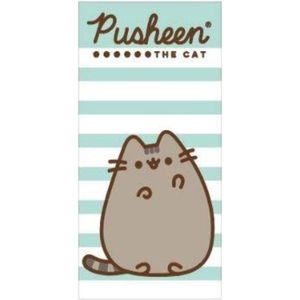 Pusheen Strandlaken - Badlaken - Groen - Wit - 70x140cm