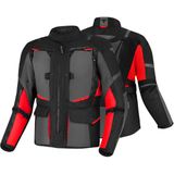 SHIMA - Hero 2.0 - Waterproof Motorjas - Zwart Rood - Textiel
