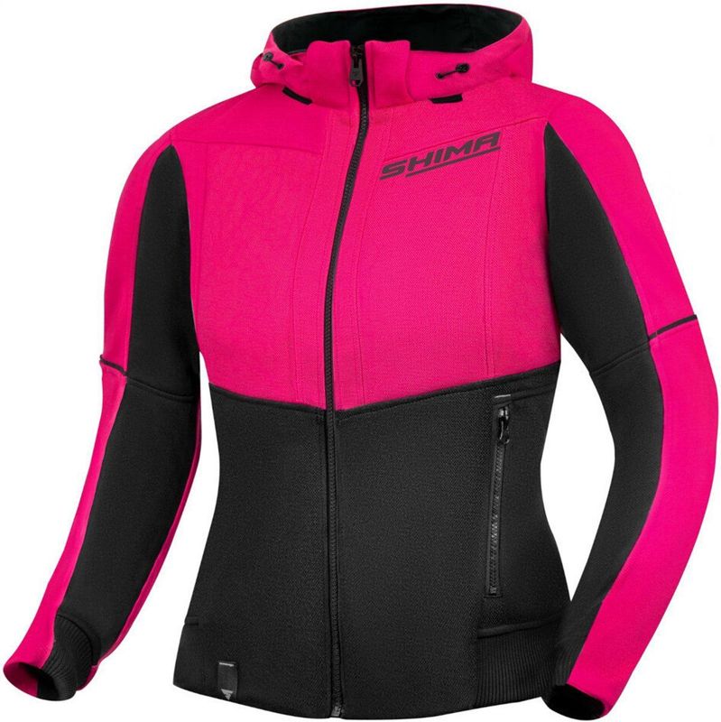 SHIMA Daybreaker - Motorjas - Roze Zwart - Polyester - CE Bescherming