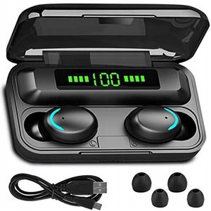 i-Beat TWS Oortelefoon Zwart Bluetooth Set met Case