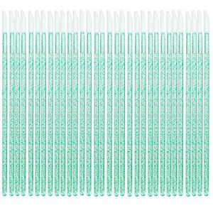 500 stuks glitter groene wegwerp-lippenstift, wegwerp-lippenpenseel, make-up, glanzend, muren, applicatorgereedschap, lippenstift, applicators