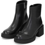 Kazar - Enkellaarsjes - Zwart - Leer