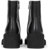 Kazar - Enkellaarsjes - Zwart - Leer