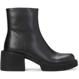 Kazar - Enkellaarsjes - Zwart - Leer