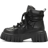 Kazar - Dames Laarzen - Zwart - Leer - Zwarte Laarzen met Zachte Bovenkant