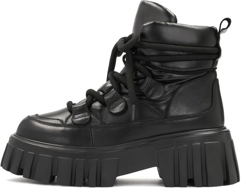 Kazar - Dames Laarzen - Zwart - Leer - Zwarte Laarzen met Zachte Bovenkant