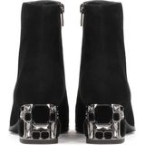 Kazar - Enkellaarsjes - Zwart - Suède