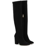 Zwarte Laarzen - Musketier - Stof - Dames - Nerfleder