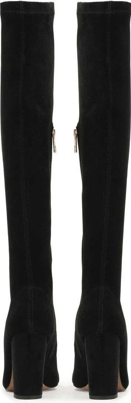 Zwarte Laarzen - Musketier - Stof - Dames - Nerfleder