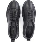 Leren herensneakers in een trendy uitvoering