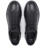 Kazar - Hoge Herensneakers - Zwart - Nerfleer - Monogram