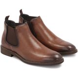 Herenlaarzen in elegant lichtbruin leer Chelsea