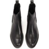 Kazar - Schoenen - Zwart - Leer - Instaplaarzen op Platte Zool