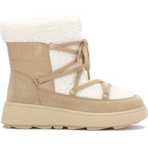 Snowboots - Lichtbruin - Dames - Gevoerd - Hoogwaardig Suède en Stof