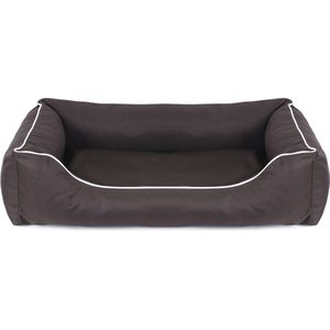 Mestizo - Honden- en kattenbed - Buitenmaat: 65 x 50 cm / Binnenmaat: 41x27cm - Bruin met wit