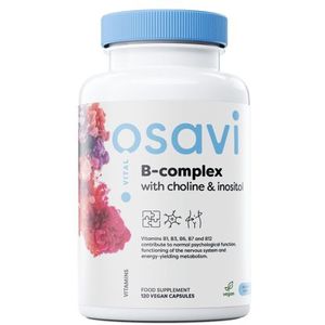 Voedingssupplement - 120 Vegan Capsules - B-Complex met Choline en Inositol