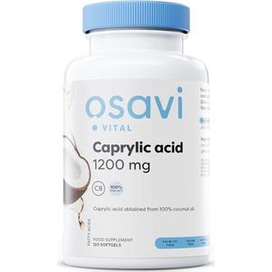 Osavi - Caprylic Acid - MCT Olie - 1200 mg - 120 Capsules
