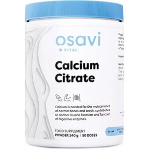 Osavi - Calciumcitraat poeder - 240 gram - calcium 960 mg - 50 porties per verpakking