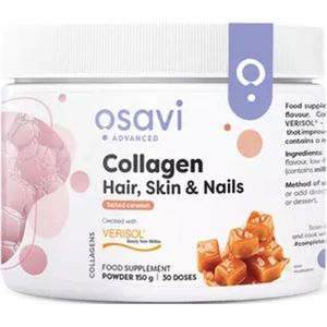 Osavi - Collageen poeder 150 g - voor haar, huid en nagels - salted caramel smaak - 30 doseringen