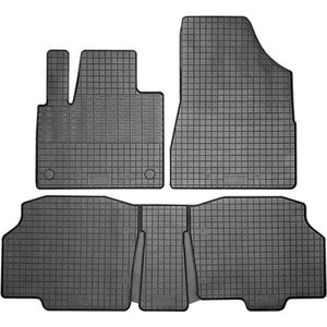 Rubber Matten - Zwart - Passend Voor Mercedes Citan Tourer (W420) & Renault Kangoo III MPV 2021 - 3-Delig