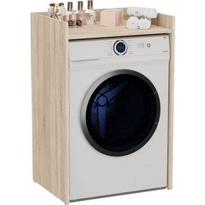 Wasmachinekast vrijstaand duurzaam met plank - Sonoma-eiken 64 cm x 97,5 cm x 50 cm badkamerrek zuil badkamer kast
