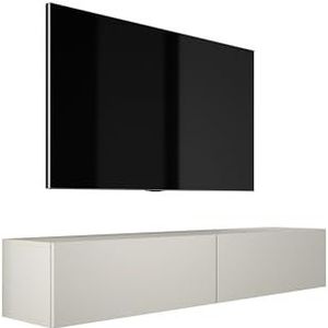 3E 3xE living.com Hangende tv-kast (Breedte: 140 x 200 cm. Hoogte: 34 cm. Diepte: 32 cm) lowboard, tv-meubel, kasjmier.
