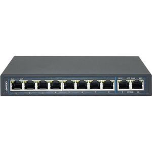 Avizio - Switch - 8x RJ45 PoE - 2x RJ45 Uplink - Zwart